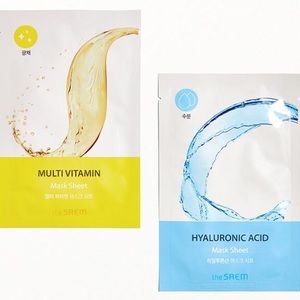 Bio Solution Hydrating Hyaluronic Acid Mask + Radiance Multi Vitamin Mask Duo